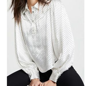 Ganni Heavy Satin Blouse